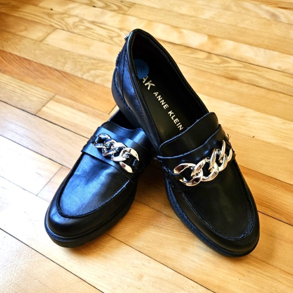 Anne Klein Black Loafers